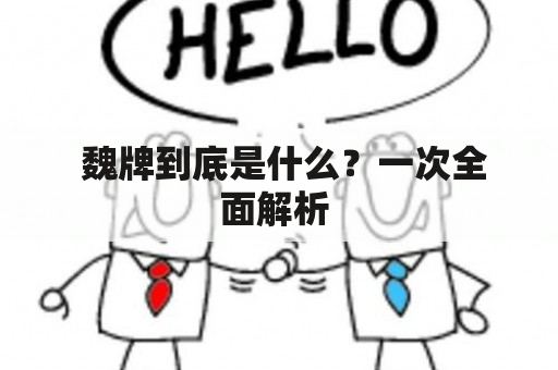  魏牌到底是什么？一次全面解析 