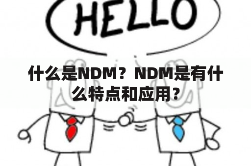 什么是NDM？NDM是有什么特点和应用？