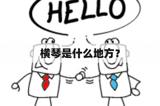 横琴是什么地方？