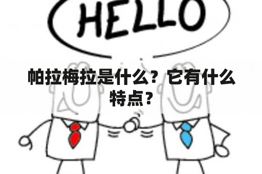 帕拉梅拉是什么？它有什么特点？