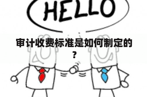 审计收费标准是如何制定的？