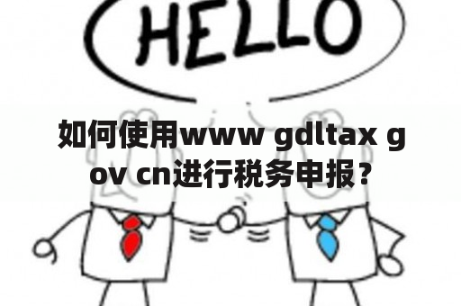 如何使用www gdltax gov cn进行税务申报？