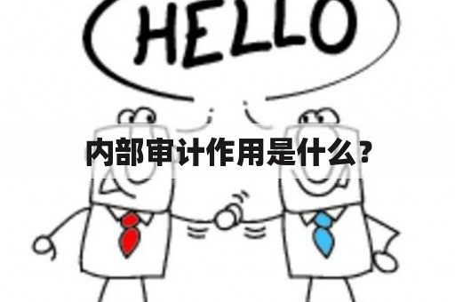 内部审计作用是什么？