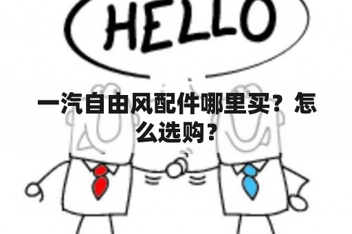 一汽自由风配件哪里买？怎么选购？