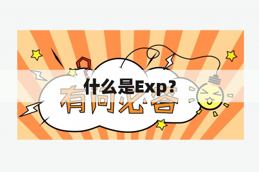 什么是Exp？