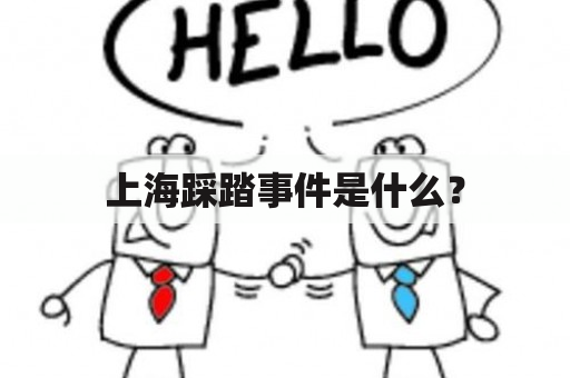 上海踩踏事件是什么？