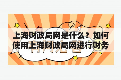 上海财政局网是什么？如何使用上海财政局网进行财务管理？