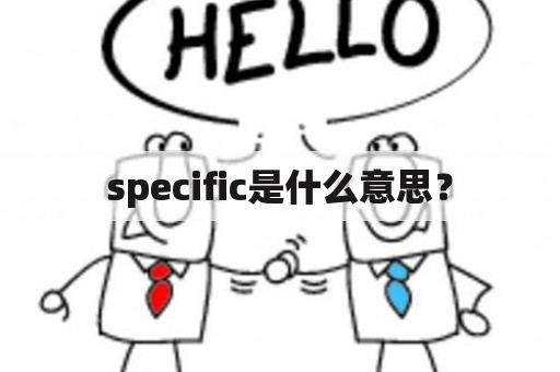 specific是什么意思？