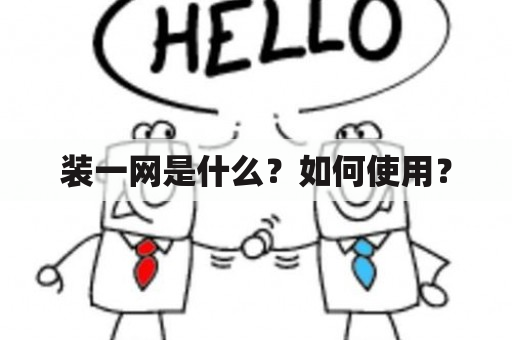 装一网是什么？如何使用？