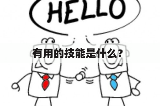  有用的技能是什么？ 