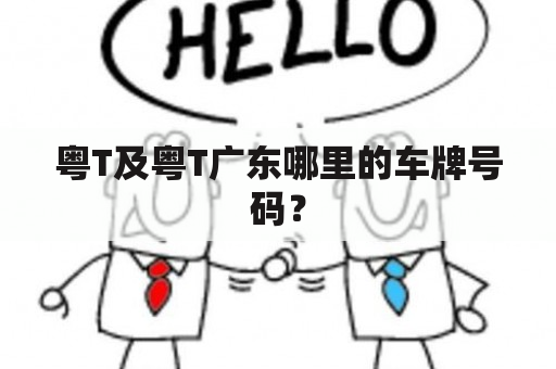 粤T及粤T广东哪里的车牌号码？