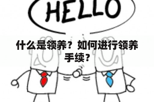 什么是领养？如何进行领养手续？