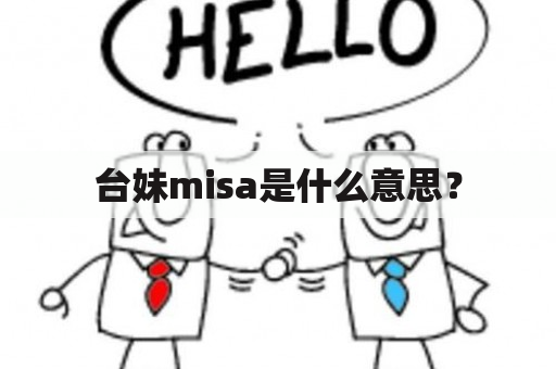 台妹misa是什么意思？