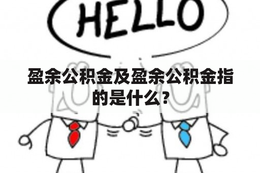 盈余公积金及盈余公积金指的是什么？