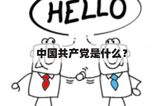  中国共产党是什么？