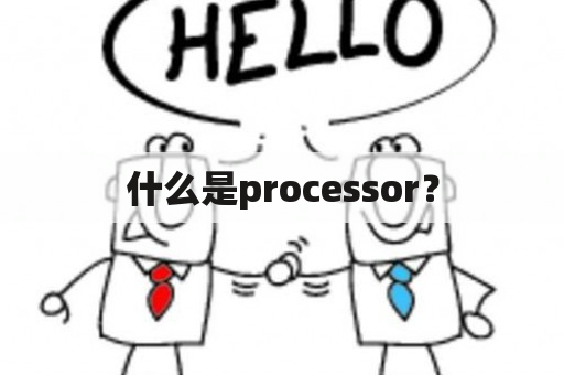 什么是processor？