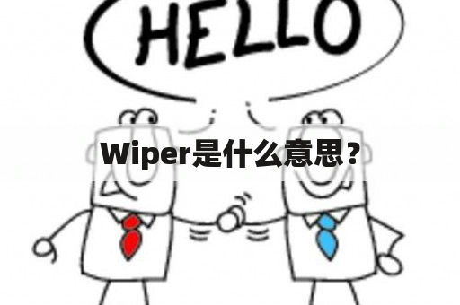 Wiper是什么意思？