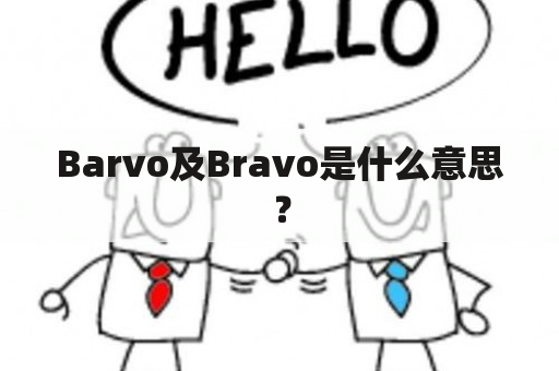 Barvo及Bravo是什么意思？