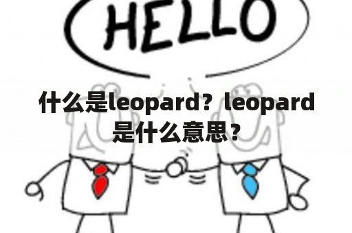 什么是leopard？leopard是什么意思？