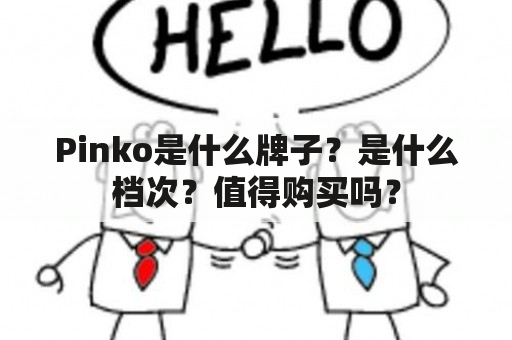 Pinko是什么牌子？是什么档次？值得购买吗？