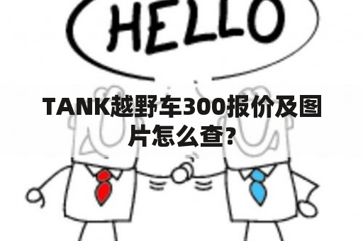 TANK越野车300报价及图片怎么查？