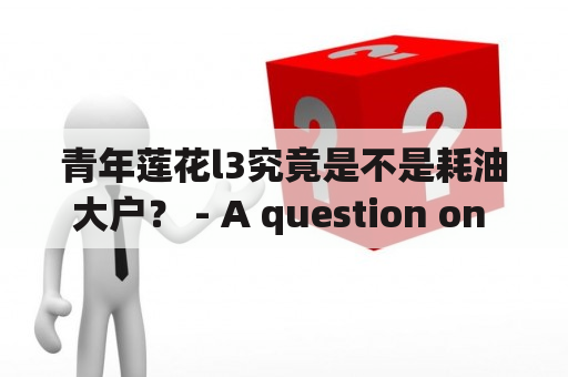 青年莲花l3究竟是不是耗油大户？ - A question on the fuel consumption of the Youth Lianhua L3