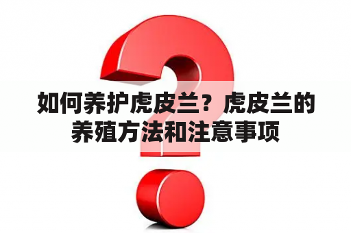 如何养护虎皮兰？虎皮兰的养殖方法和注意事项