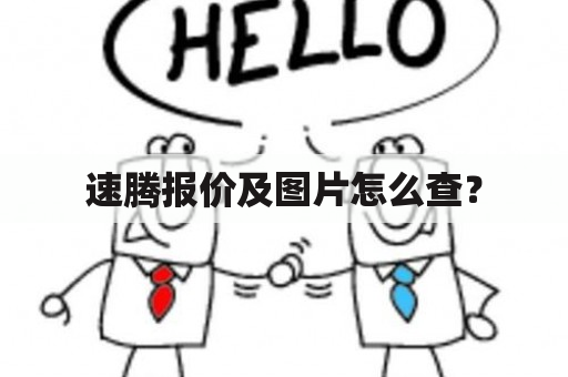 速腾报价及图片怎么查？