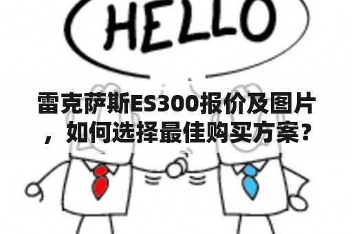 雷克萨斯ES300报价及图片，如何选择最佳购买方案？