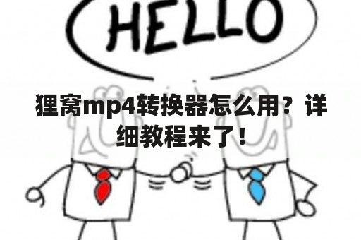 狸窝mp4转换器怎么用？详细教程来了！