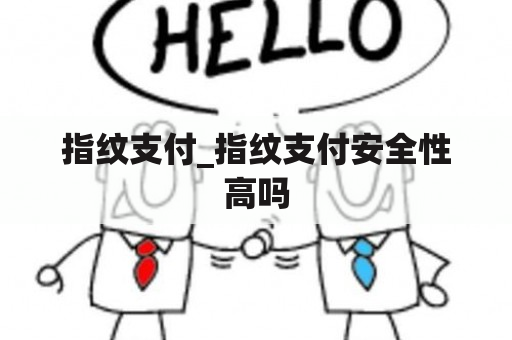 指纹支付_指纹支付安全性高吗