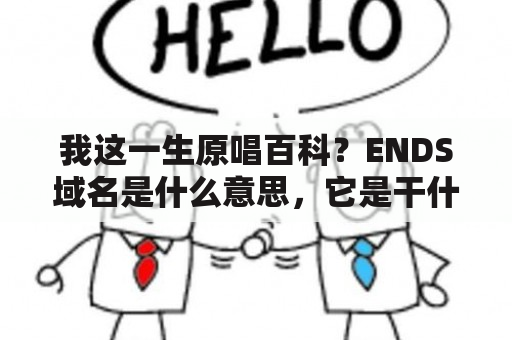 我这一生原唱百科？ENDS域名是什么意思，它是干什么用的？