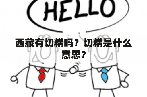 西藏有切糕吗？切糕是什么意思？