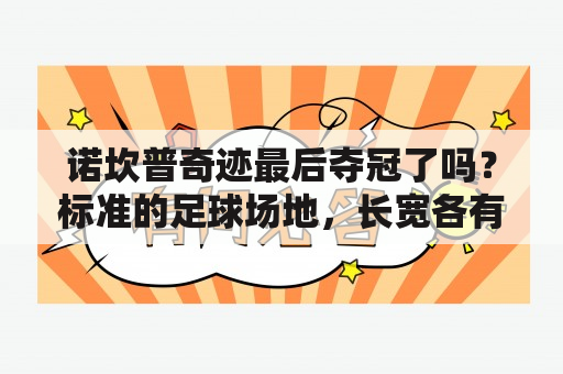 诺坎普奇迹最后夺冠了吗？标准的足球场地，长宽各有多少？