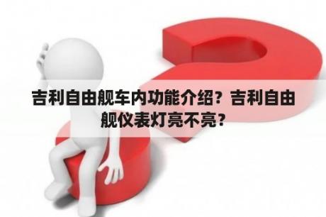 吉利自由舰车内功能介绍？吉利自由舰仪表灯亮不亮？