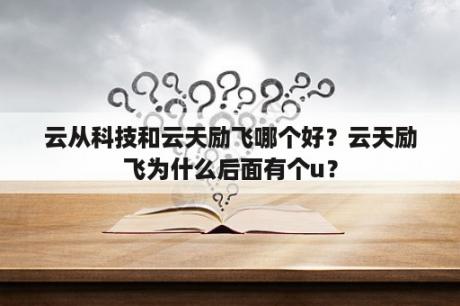 云从科技和云天励飞哪个好？云天励飞为什么后面有个u？