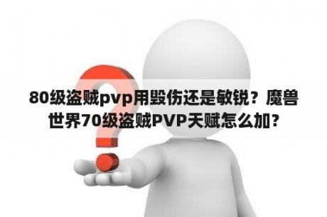 80级盗贼pvp用毁伤还是敏锐？魔兽世界70级盗贼PVP天赋怎么加？