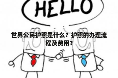 世界公民护照是什么？护照的办理流程及费用？