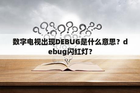 数字电视出现DEBUG是什么意思？debug闪红灯？