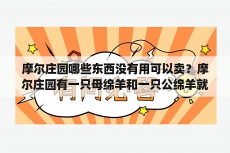 摩尔庄园哪些东西没有用可以卖？摩尔庄园有一只母绵羊和一只公绵羊就可以生吗？