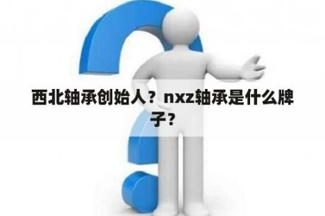 西北轴承创始人？nxz轴承是什么牌子？