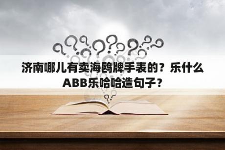 济南哪儿有卖海鸥牌手表的？乐什么ABB乐哈哈造句子？