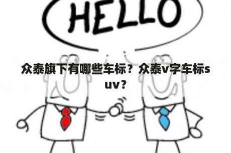 众泰旗下有哪些车标？众泰v字车标suv？