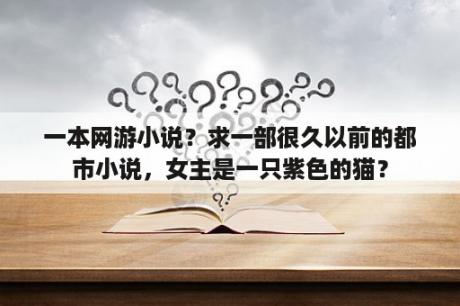 一本网游小说？求一部很久以前的都市小说，女主是一只紫色的猫？