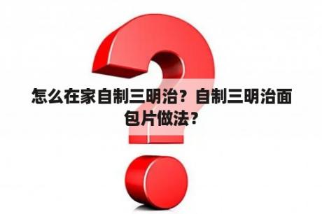 怎么在家自制三明治？自制三明治面包片做法？