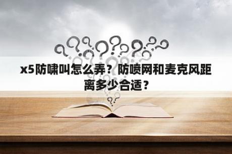 x5防啸叫怎么弄？防喷网和麦克风距离多少合适？