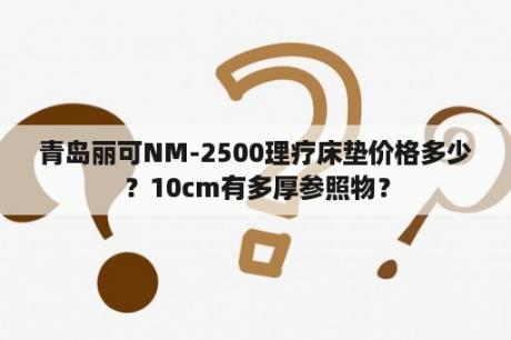 青岛丽可NM-2500理疗床垫价格多少？10cm有多厚参照物？