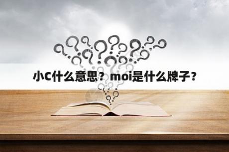 小C什么意思？moi是什么牌子？