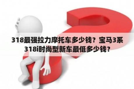 318最强拉力摩托车多少钱？宝马3系318i时尚型新车最低多少钱？