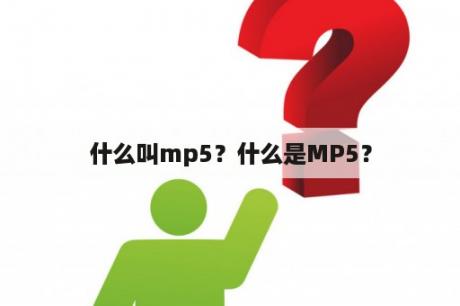 什么叫mp5？什么是MP5？